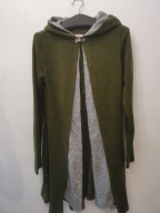 JOE BROWNS WEŁNIANY SWETER R.S/M CARDIGAN SWETR Z KAPTUREM