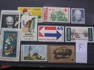 USA - zestaw - 10 znaczków nr F **