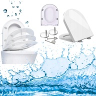 UNIWERSALNA DESKA SEDESOWA WC, WOLNOOPADAJĄCA DUROPLAST ANTYBAKTERYJNA
