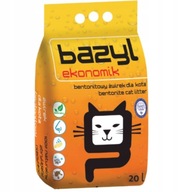 ŻWIREK DLA KONTÓW BENTONITOWY NATURALNY BAZYL EKONOMIK 20L