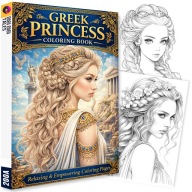 Kolorowanki Antystresowa dla Dorosłych z Greckimi Księżniczkami 200+ Gratis