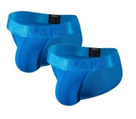 2-pack Slipy Męskie JOCKMAIL niebieskie z delikatnej siateczki XL
