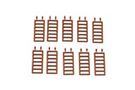 Lego 6020 old brown ladder drabina drabinka 10 szt