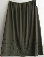 Spódnica prosta z cienkiej dzianiny maxi r 54/60