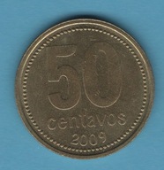 (1AR76) Argentyna 50 centavo, 2009