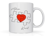 Kubek z imieniem na Walentynki na prezent na urodziny