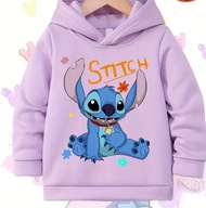 Stitch Dziecięca Bluza z kapturem Dla Dzieci fioletowa140