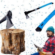 SIEKIERA UNIWERSALNA ROZŁUPUJĄCA TOPÓREK FIBERGLASS Z KLINEM 2200G – DŁUGA