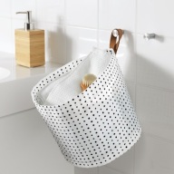 KOSZ POJEMNIK DO PRZECHOWYWANIA PLUMSA BIAŁY KOMPLET 3 SZTUKI