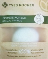 Gąbka Konjac do mycia twarzy Yves Rocher Demakijaż może być stosowana z żel