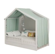 Baldachim do łóżka HOTUT 1-częściowy 350cmx135cm pistacjowy DARMOWA DOSTAWA