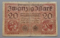 Niemcy 20 marek z 1918 rok ŁADNE , tanio .