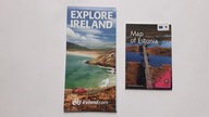 2 x Mapa samochodowa ... IRLANDIA (2013) + ESTONIA (2009)