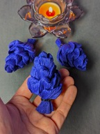 Szyszki kwiaty z krepiny na palmę wielkanocną 10 szt.