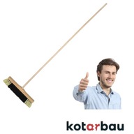 MIOTŁA SZCZOTKA SOLIDNA UNIWERSALNA ZAMIATACZ DREWNIANY TRZON