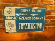 Szyld emaliowany, reklama blacha