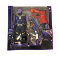 ZESTAW FIGURKA THANOS PISTOLET STRZAŁKI TARCZA AVENGERS