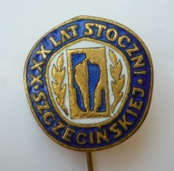 STOCZNIA SZCZECIŃSKA odznaka SZCZECIN SHIPYARD POLAND - 30 lat