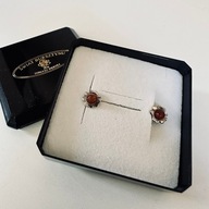 Numer 6 - biżuteria kolczyki Świat Bursztynu kwiatuszki srebro