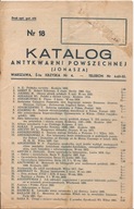 KATALOG ANTYKWARNI POWSZECHNEJ (JONASZA) -nr 18 -1937 rok poz.1-794