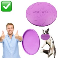 ZABAWKA DLA PSA FRISBEE 22 cm FIOLETOWE WYTRZYMAŁE BEZPIECZNE MOCNE | RAGI