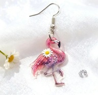 Kolczyki z różowym Flamingiem Gramy dla WOŚP