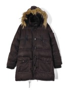 Kurtka Zimowa Parka Kaptur Brązowa Mos Mosh |R. XL