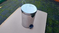 ŚMIETNIK KUBEŁ KOSZ NA ŚMIECI NIKLOWANY 40 cm