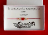 Zodiakalna bransoletka szczęścia z kamieniami szlachetnymi - lew