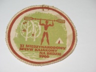XI Międzynarodowy SPŁYW KAJAKOWY na BRDZIE 1966 naszywka