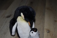 pluszak maskotka pingwin pingwinek z małym Leosco Uni-Toys 25 cm