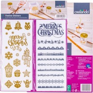 NAKLEJKI OZDOBA DEKORACJA ŚWIĄTECZNA 150 szt. ZESTAW