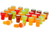 26x PIECZĄTKI KOLOROWE STEMPLE STEMPELKI DLA DZIECI OWOCE WARZYWA FOOD