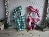 RENIFER RENIFEREK ŁOŚ DUŻY Z MATERIAŁU DEKORACJA