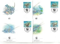 02-FDC-KP08- Kiribati, WWF,1998, Kraby,Homary