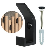 1 SZT. Wieszak ścienny na ubrania haczyk metalowy podwójny loft solidny