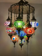 15-częściowy zestaw żyrandoli z mozaiki tureckiej