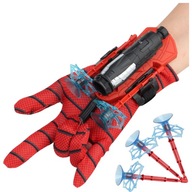 Rękawiczka z Wyrzutnią Sieci Strzelająca RĘKAWICA SPIDERMAN + 3 Strzałki