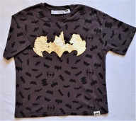 ZARA t-shirt koszulka CZARNY BATMAN cekiny 122