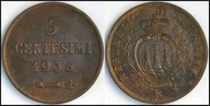 MNB - SAN MARINO 5 Centesimi 1935 # st 1-