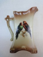 mlecznik z mal. papugami Czecho-Slovakia pocz XX w