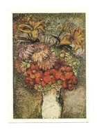 Pocztówka - Teresa Wilbik, Kwiaty w wazonie / bukiet II ...