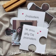 Puzzle ze zdjęciem na walentynki - Personalizowany prezent dla pary