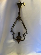 Piękna stara lampa mosiężna