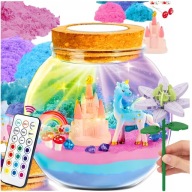 Terrarium kreatywny zestaw lampka jednorożec magiczne Para Toys LED kwiatek