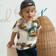 CHRISMA BLUZKA NA KRÓTKI RĘKAW T-SHIRT KOSZULKA AUTO AUTKA 122