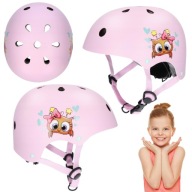 KASK ROWEROWY DZIECIECY BERVEE NINO ROZMIAR XS/S RÓŻOWY(49-55CM) REGULOWANY