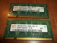 DDR HYNIX 2 x 1GB 2Rx16 PC2-5300S-555-12 , HYMP112S64CP6-Y5 AB = 2 Gb hynix