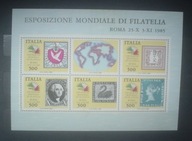BLOK Mi 2 ** WŁOCHY WYSTAWA ZNACZKÓW
