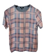 Topshop Krata / Check – Stylowa Bluzka / Top – Rozmiar 34 / XS